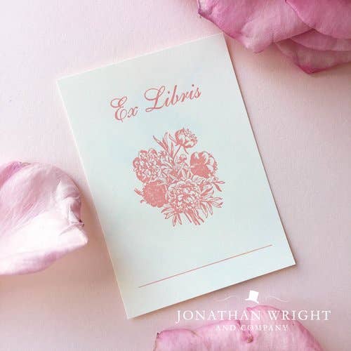 Peony Set of 15 Bookplates