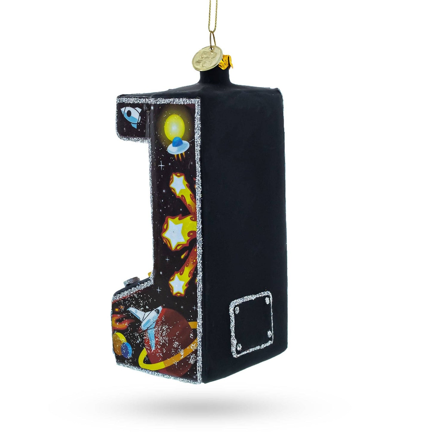Arcade Game Machine Glass Ornament