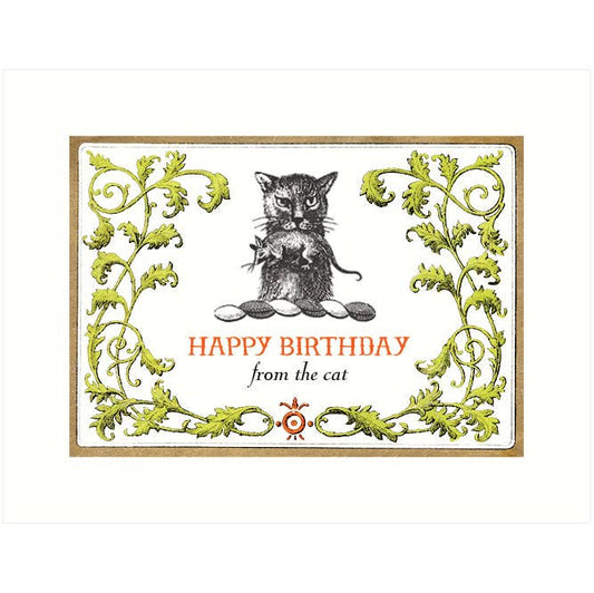 Cat Gift | Birthday Greeting Card: A2