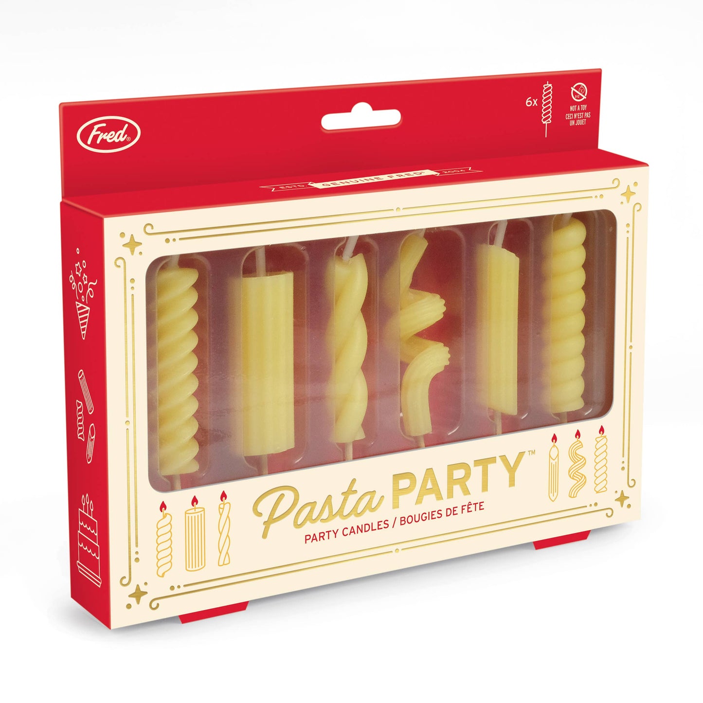 Pasta Party - Noodle Candles - Set of 6