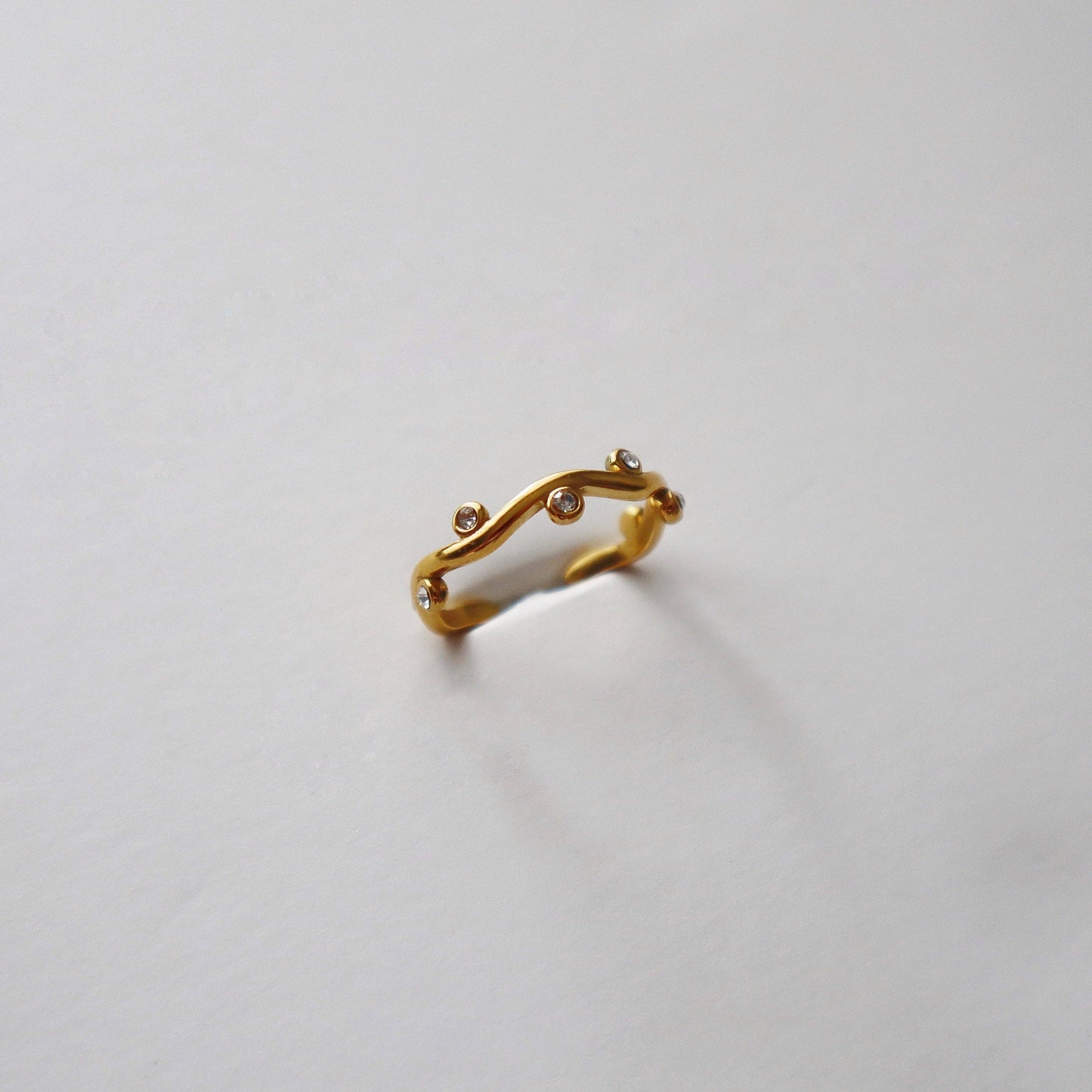 Vine Ring | CZ Adjustable Ring