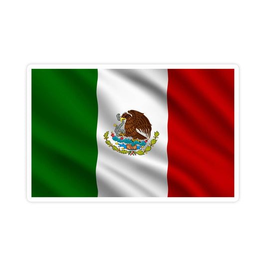 Mexican Flag Pride Sticker, Mexico Waterproof Vinyl Sticker