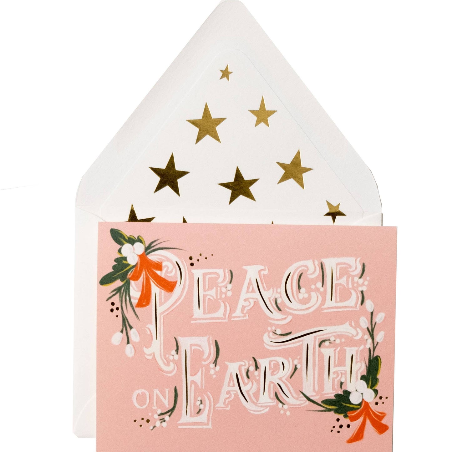 Peace on Earth Christmas Holiday Greeting Card