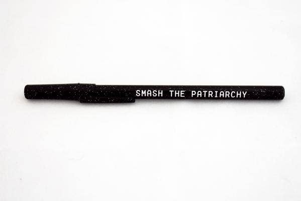 Smash the Patriarchy Black Sparkle