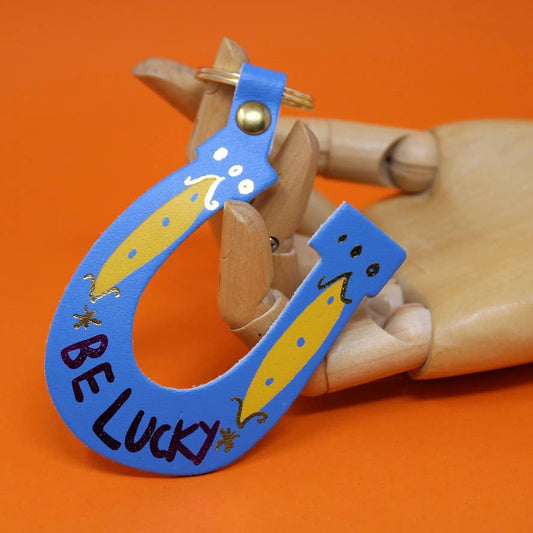 Be Lucky Keychain: Cornflower