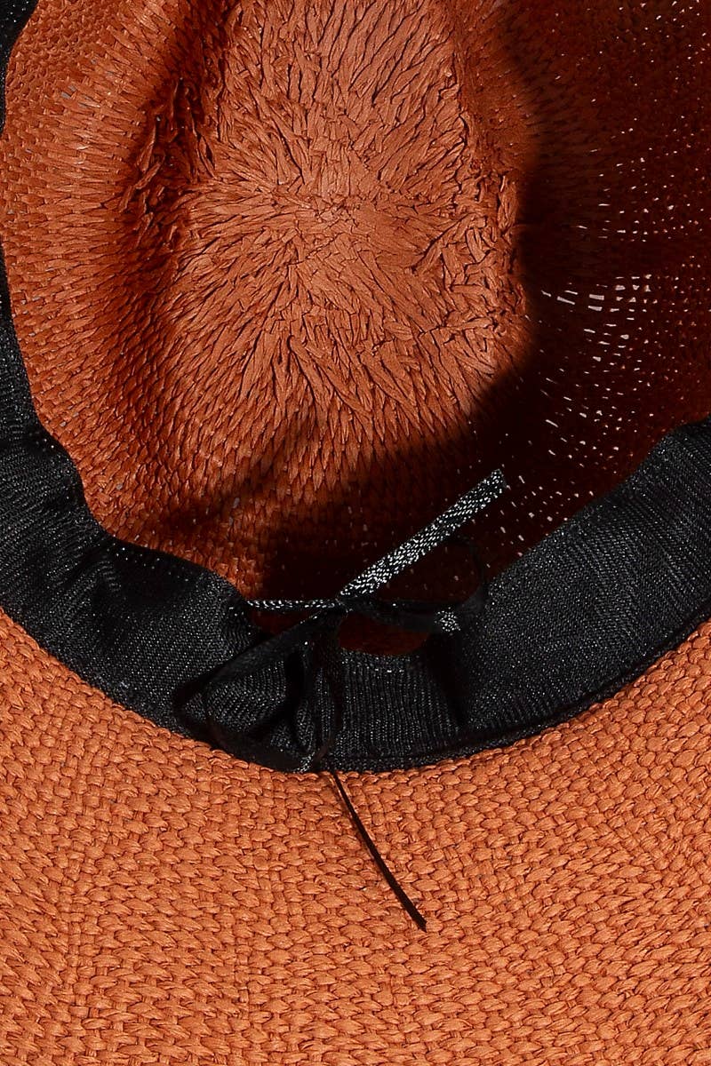 Panama Straw Hat: RUST