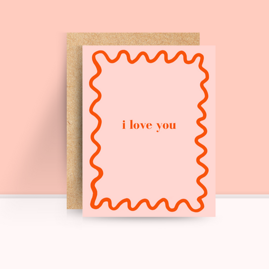 I Love You Squiggle Card