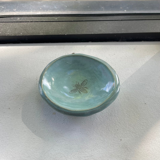 Pottery Sisters Bee Trinket Dish