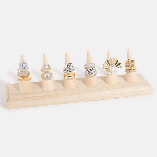 Wooden Ring Mount Display: WOOD