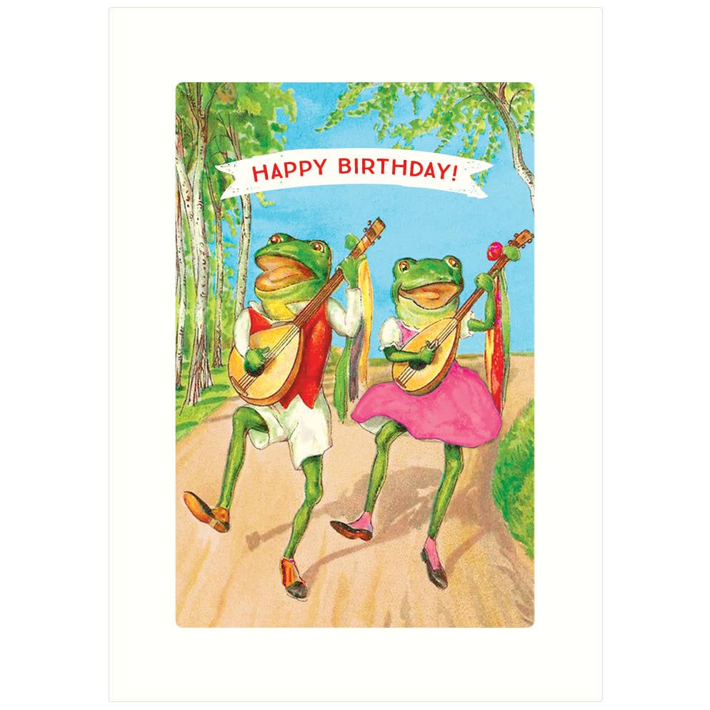 Birthday Frogs | Birthday Greeting Card: A2