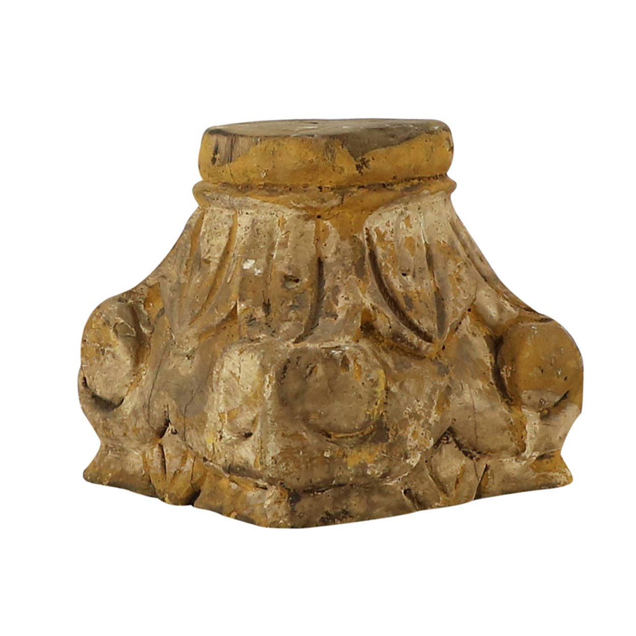 Hercule Carved Pillar Base