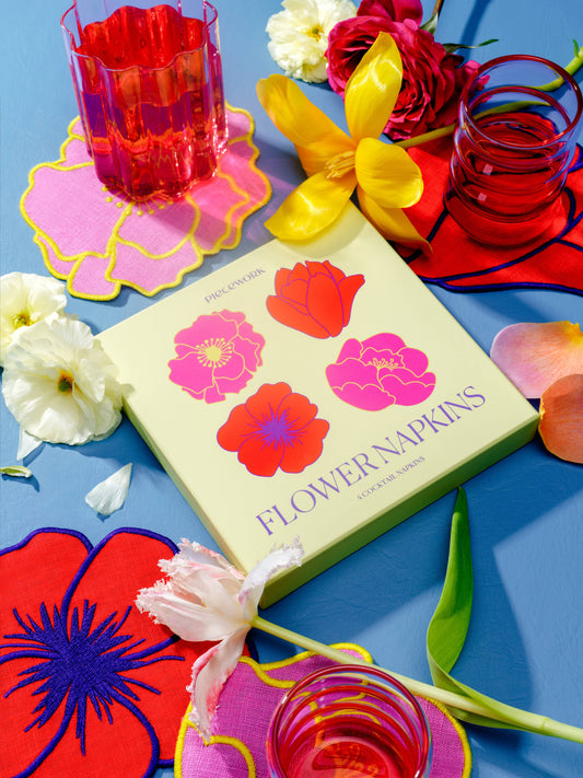 ✨NEW✨ Flower Cocktail Napkins - Set Of 4