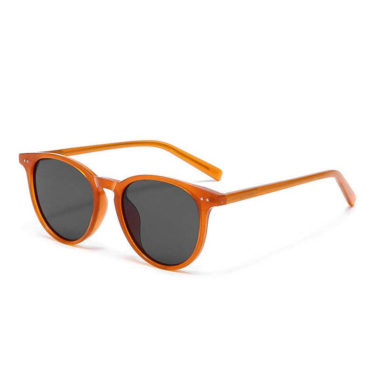 Vintage Round Polarized Simple Sunglasses DP25B496: Orange