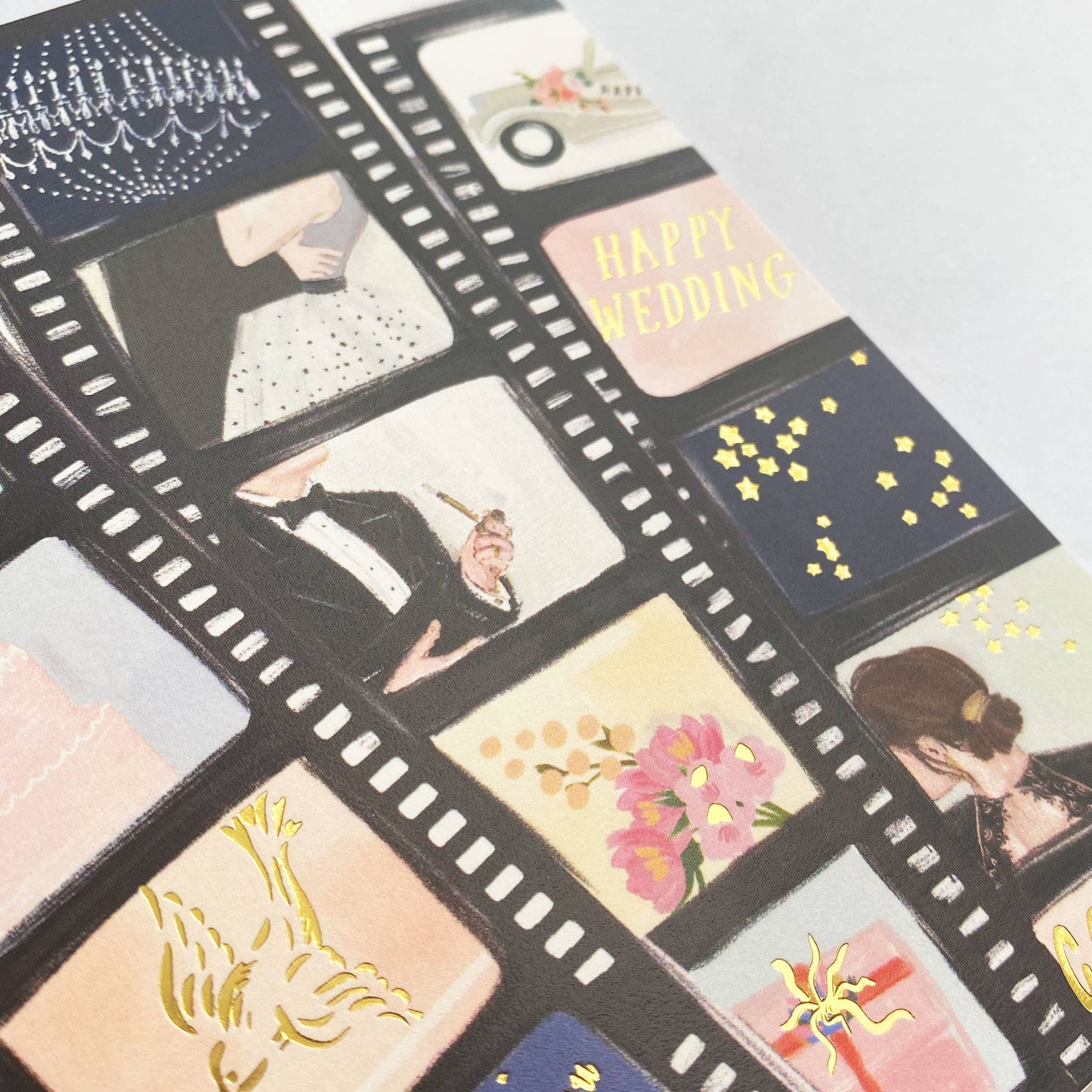 Just Like in the Movies Wedding Card