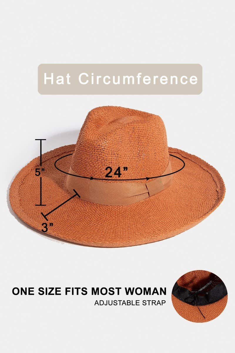 Panama Straw Hat: KHAKI