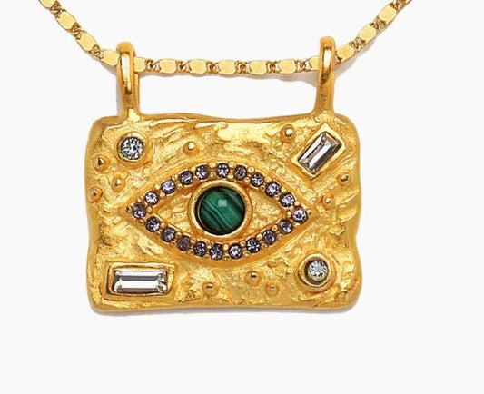 Evil Eye Protection Medallion Necklace