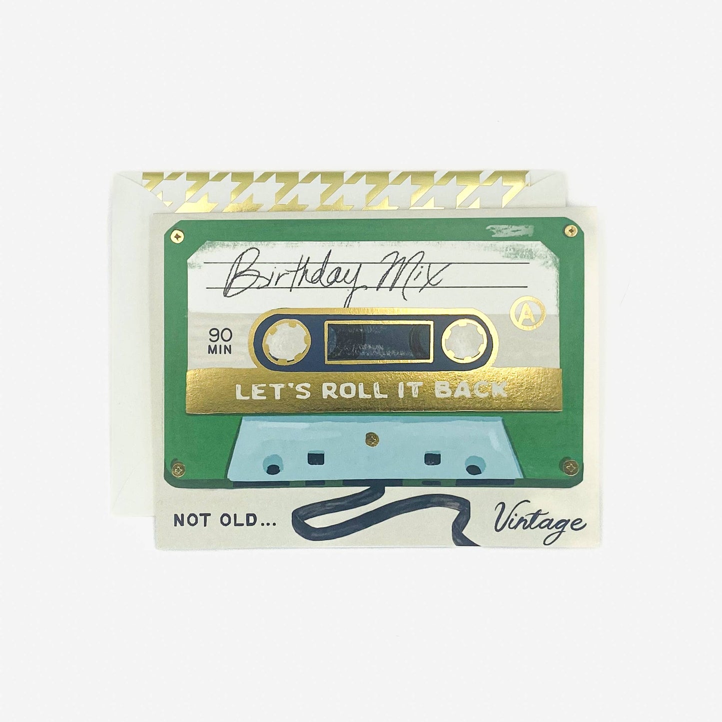 Birthday Mix Cassette Tape Greeting Card