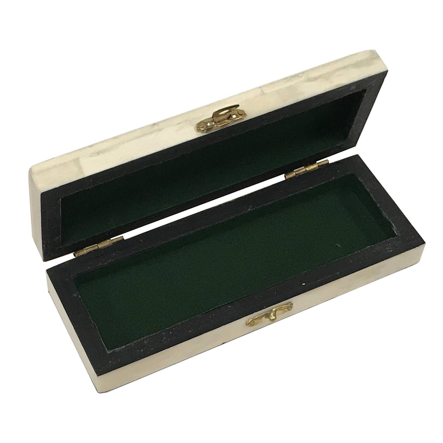 Mermaid Scrimshaw Postage Stamp Bone Box
