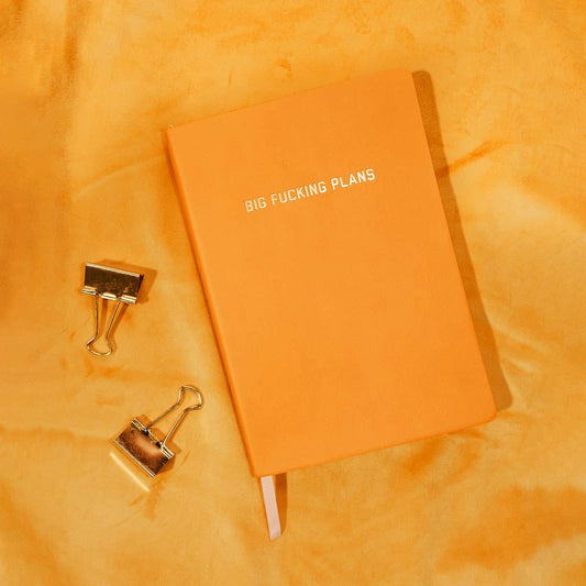 Big Fucking Plans Dotted Journal - Goldenrod
