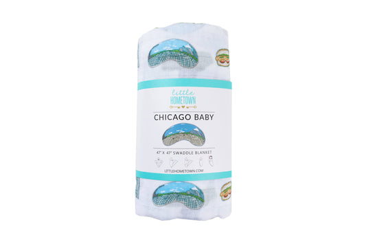 Chicago Baby Swaddle Blanket (Unisex)