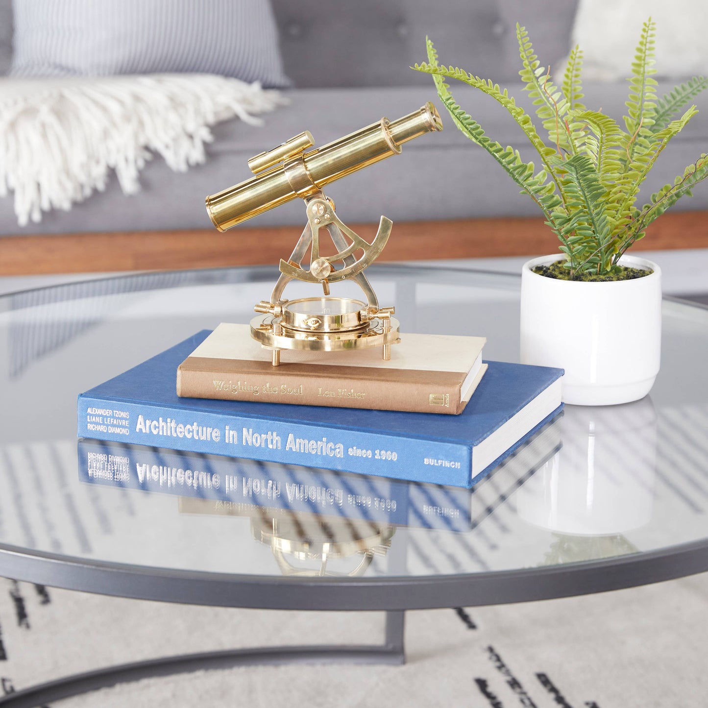 Coastal Brass Metal Telescope
