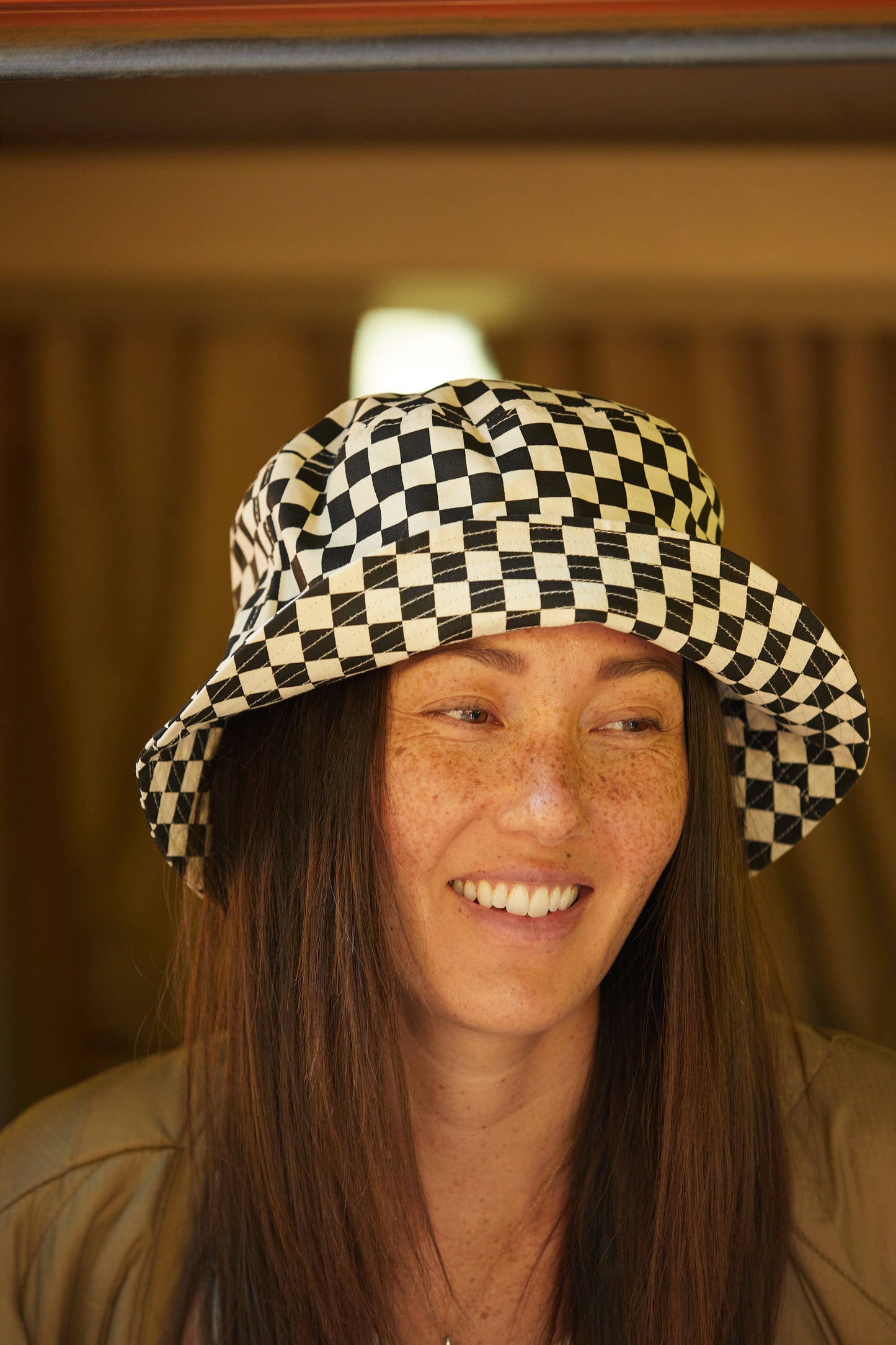 Checkerboard Bucket Hat (+4 colors): Slate Blue