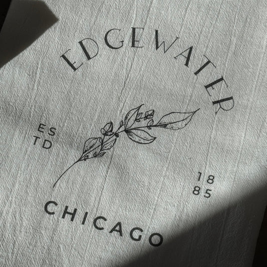 Edgewater, Chicago Cotton Tea Towel