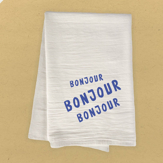 Bonjour Cotton Tea Towel