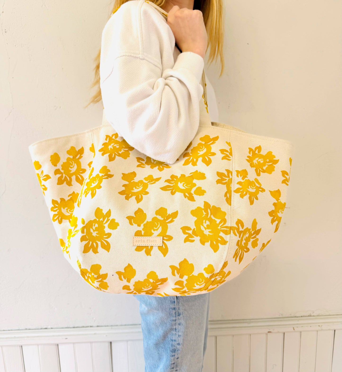 Boho Tote Bag – Helen Rose: Yellow