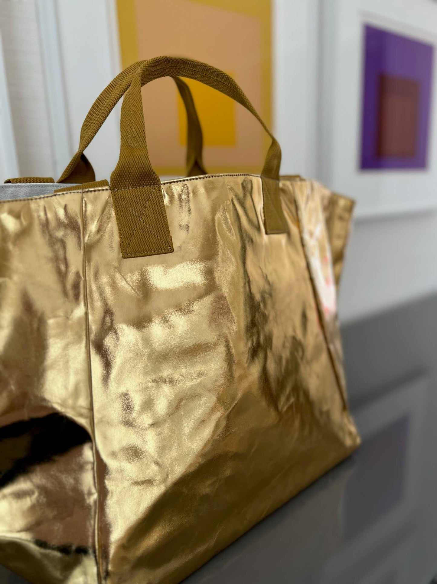Gold Metallic Chelsea Bag - NEW!