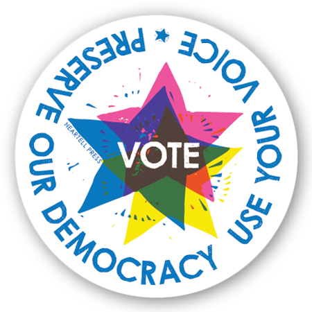 Eco Friendly Use Your Voice Die Cut Sticker