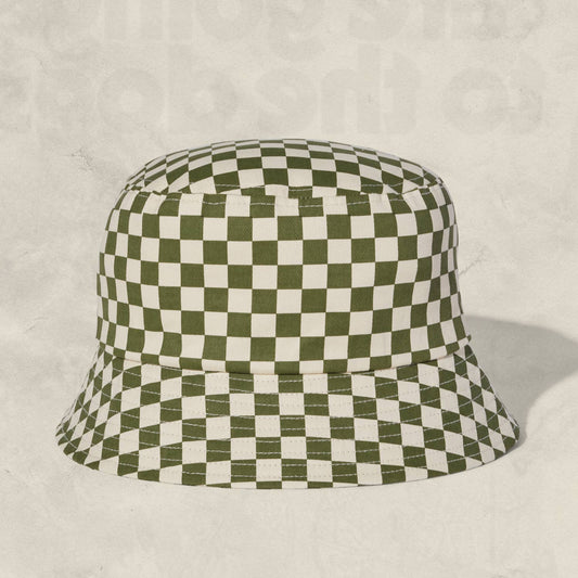 Checkerboard Bucket Hat (+4 colors): Cactus