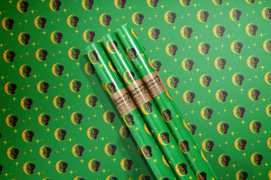 PRE-ORDER!! Moon Kiss Pattern Wrapping Paper Set 3 Sheet Roll