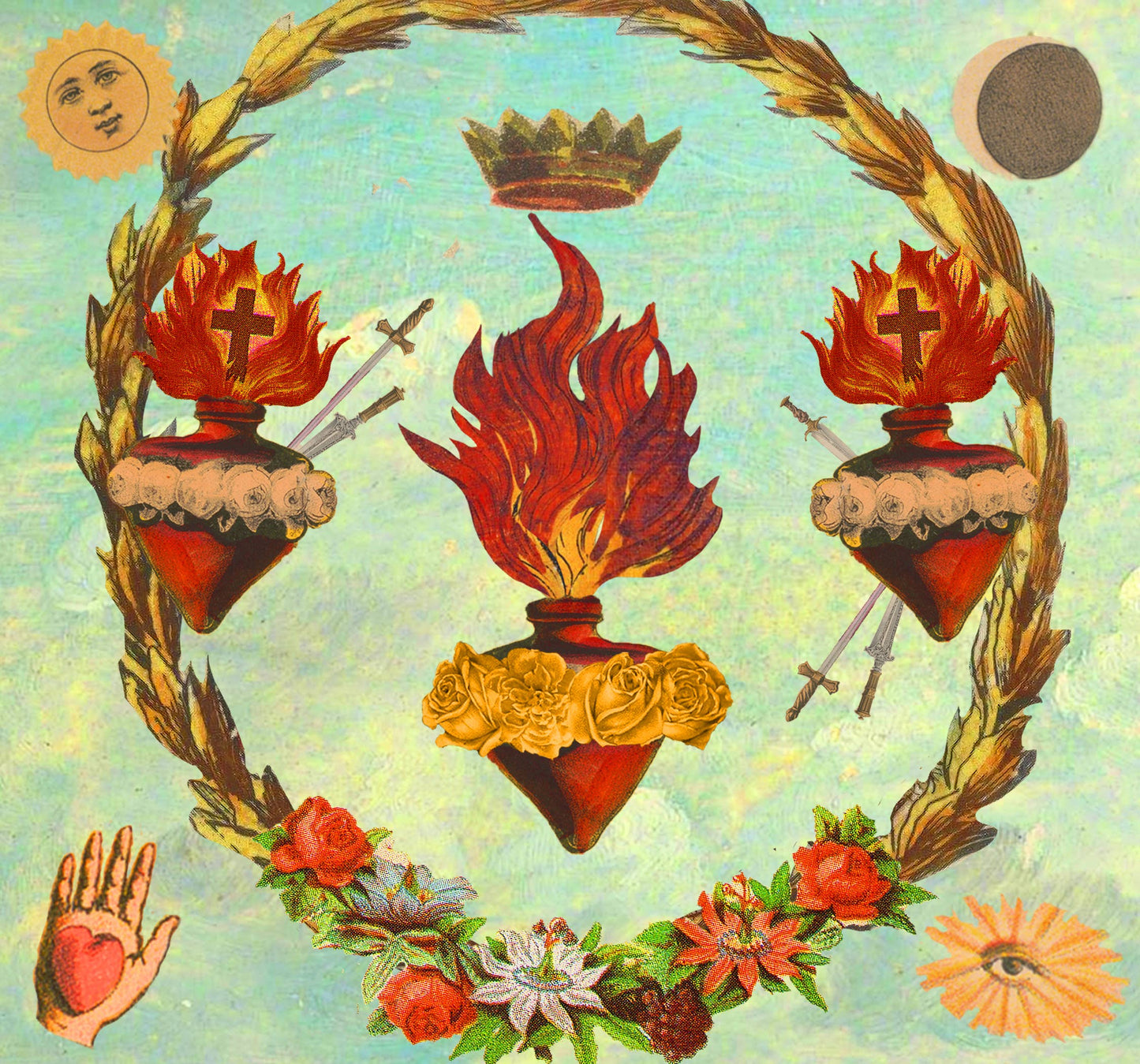 Sacred Heart Altar Candle