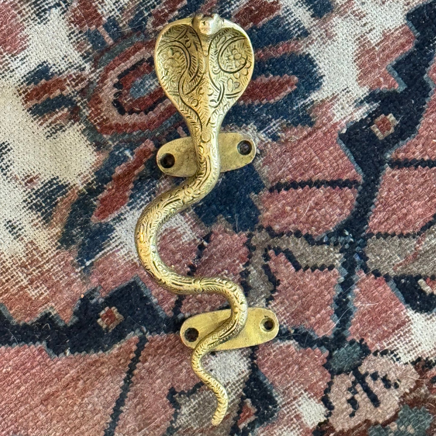 Cobra Snake Brass Handle Left