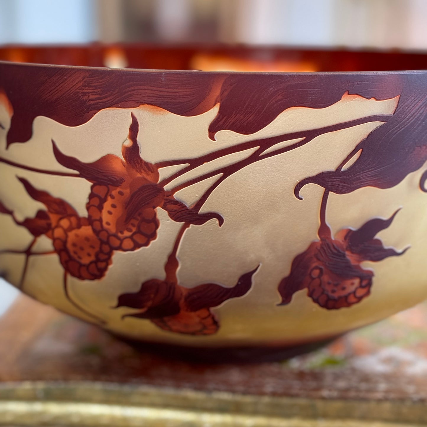 Cameo Bowl Art Nouveau