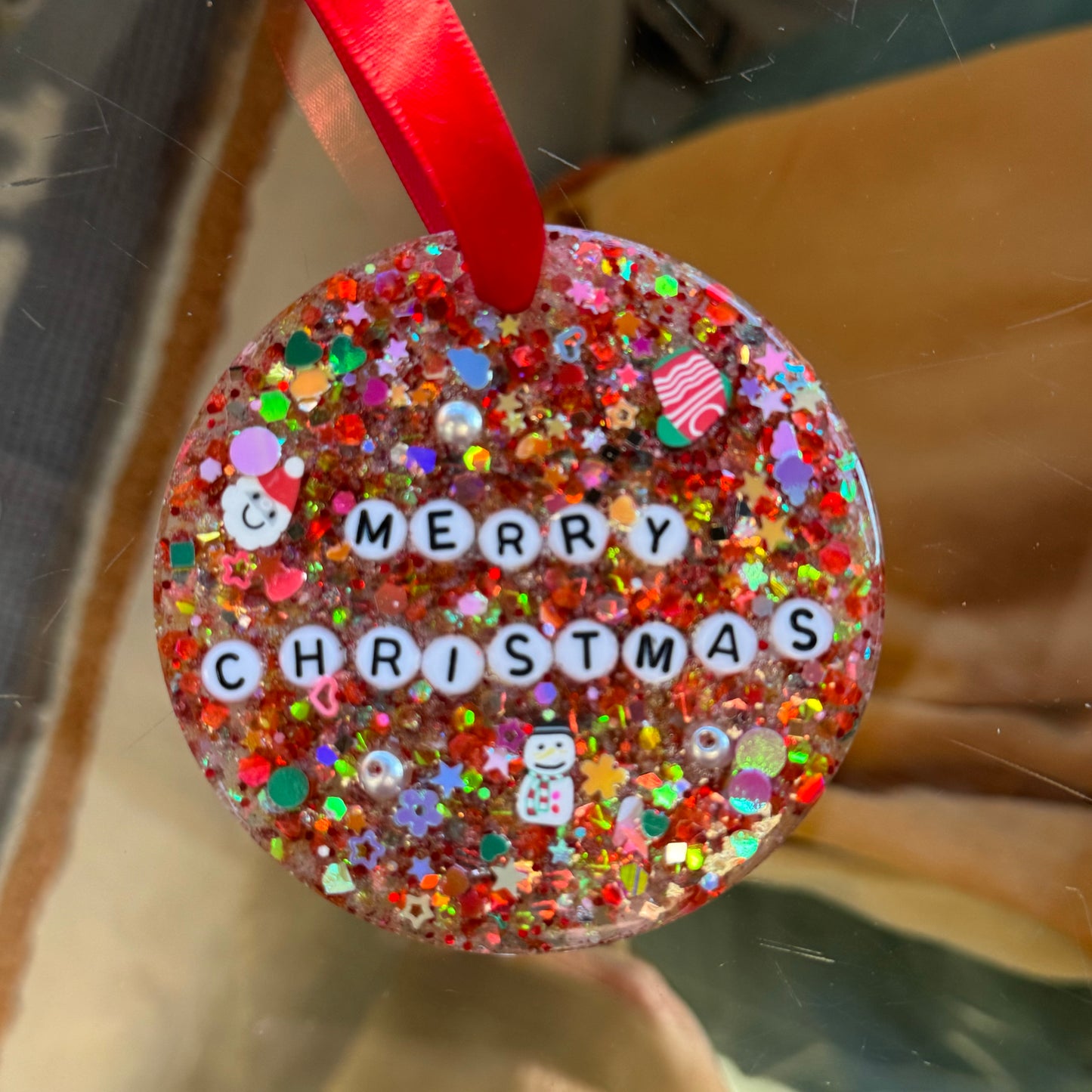 Sweaty Confetti Sparkly Ornaments