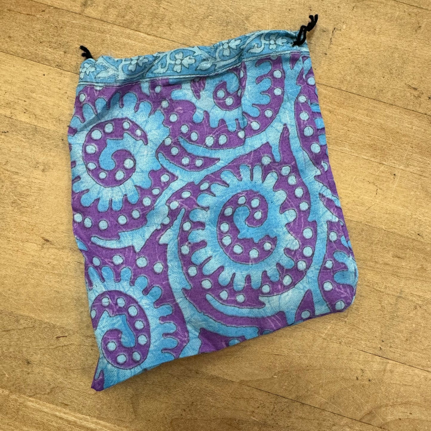 Upcycled Silk Drawstring Gift Supply Bags