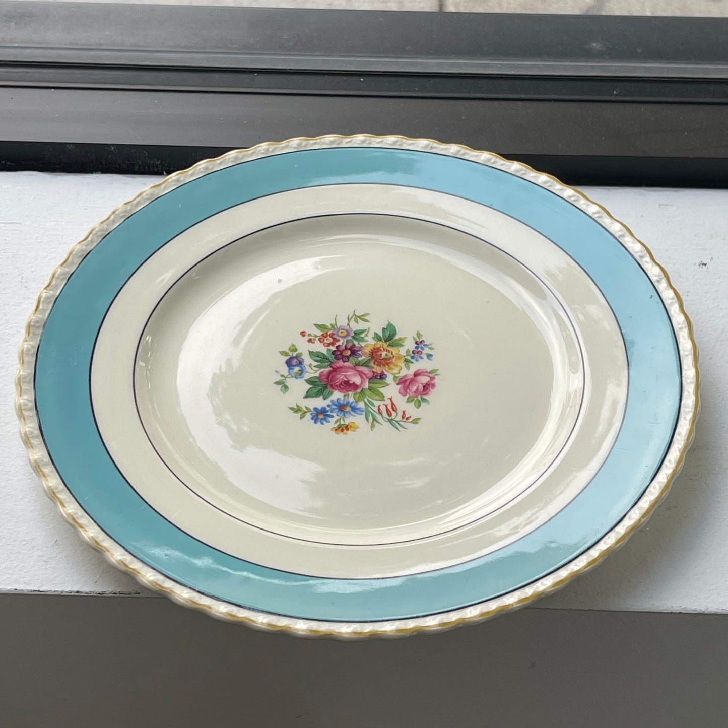 Myott Blue Edge Plate