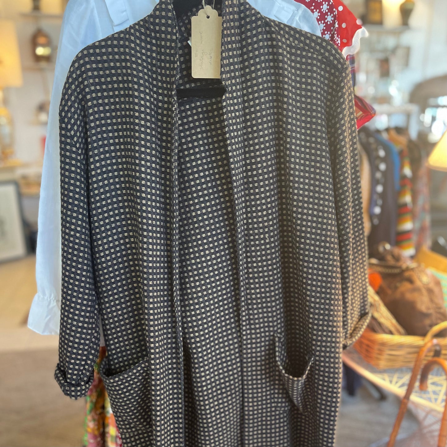 80s Vintage Wool Duster