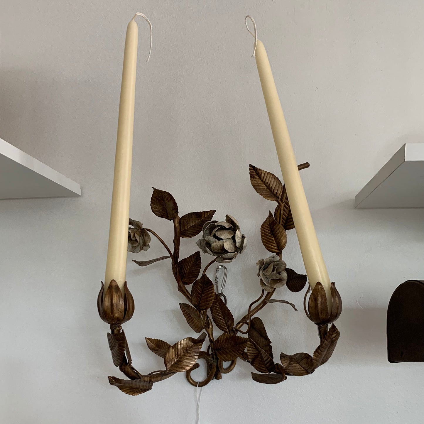 Vintage Tolework Candle Sconce