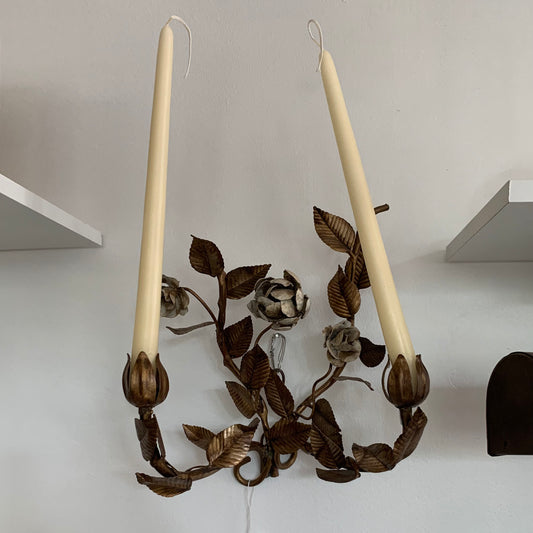 Vintage Tolework Candle Sconce