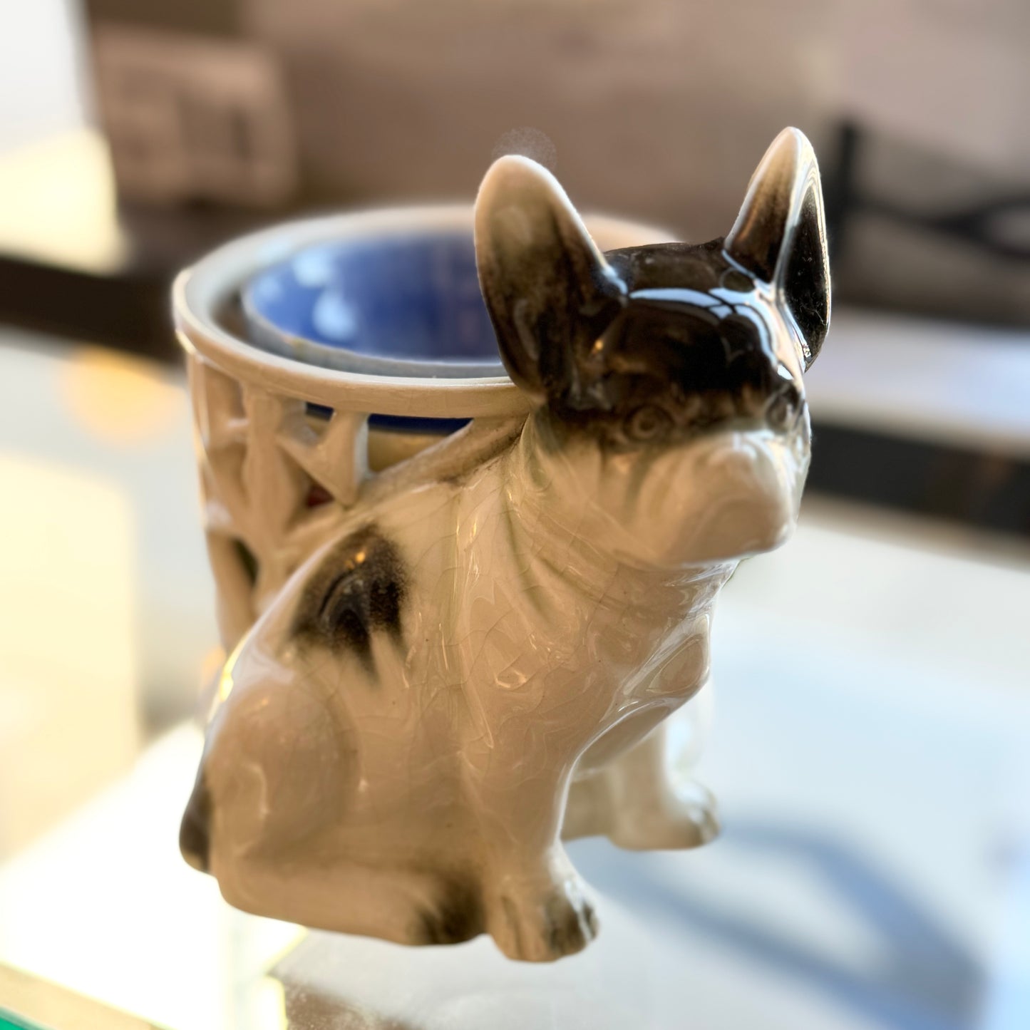 Bulldog Ashtray Set