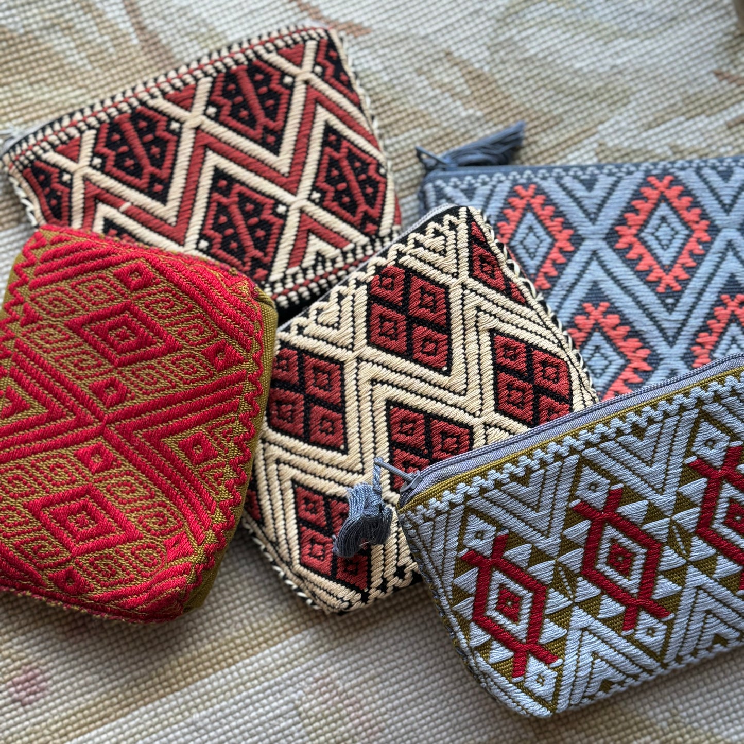 Mita Embroidered Pouches