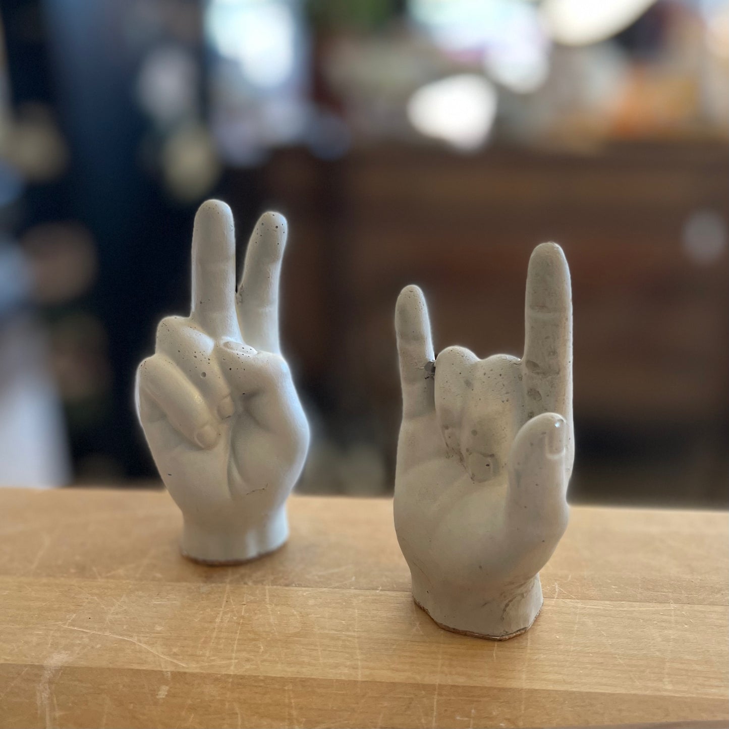 Concrete Hand Statue