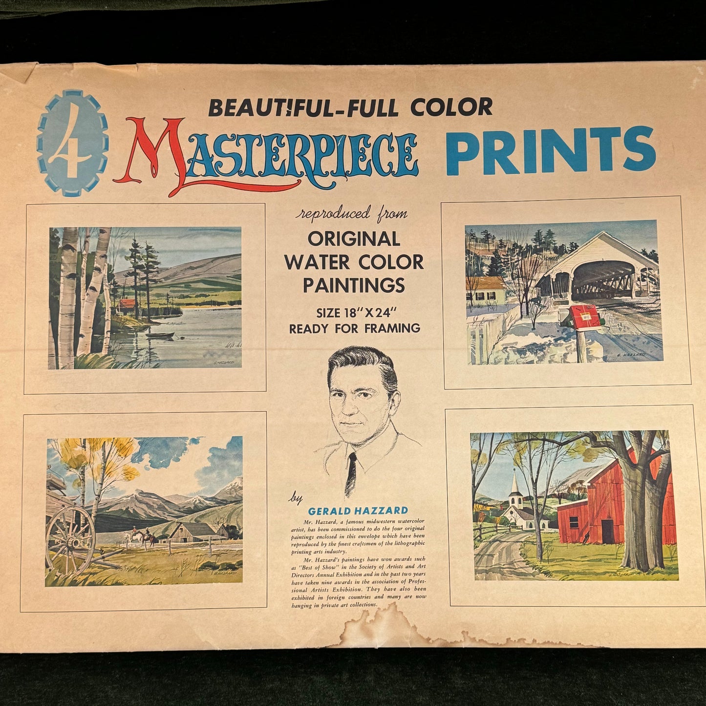 Gerald Hazzard Watercolor Prints