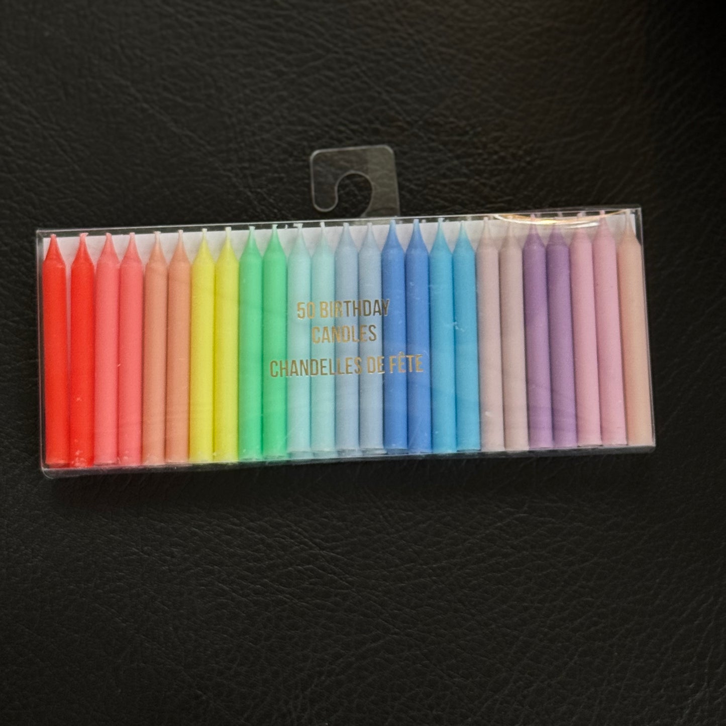 50 Rainbow Birthday Candles
