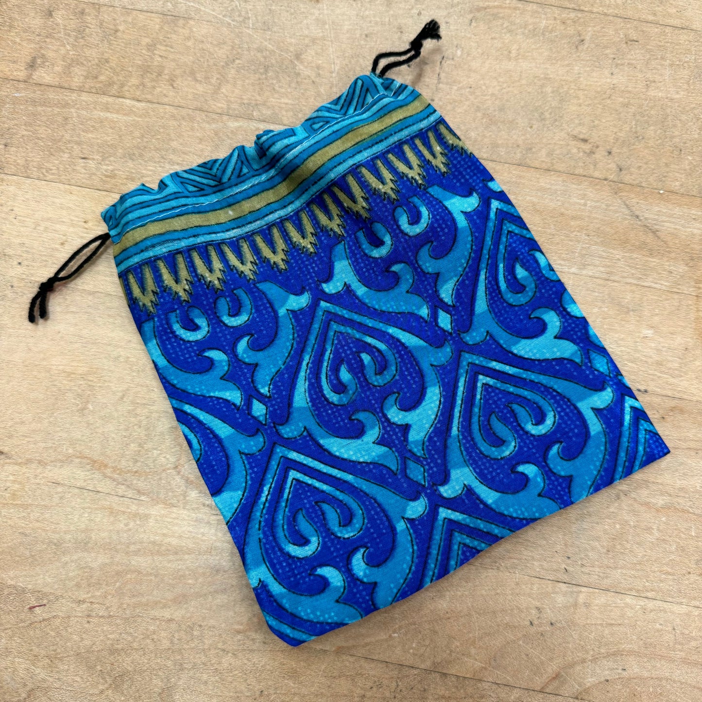 Upcycled Silk Drawstring Gift Supply Bags