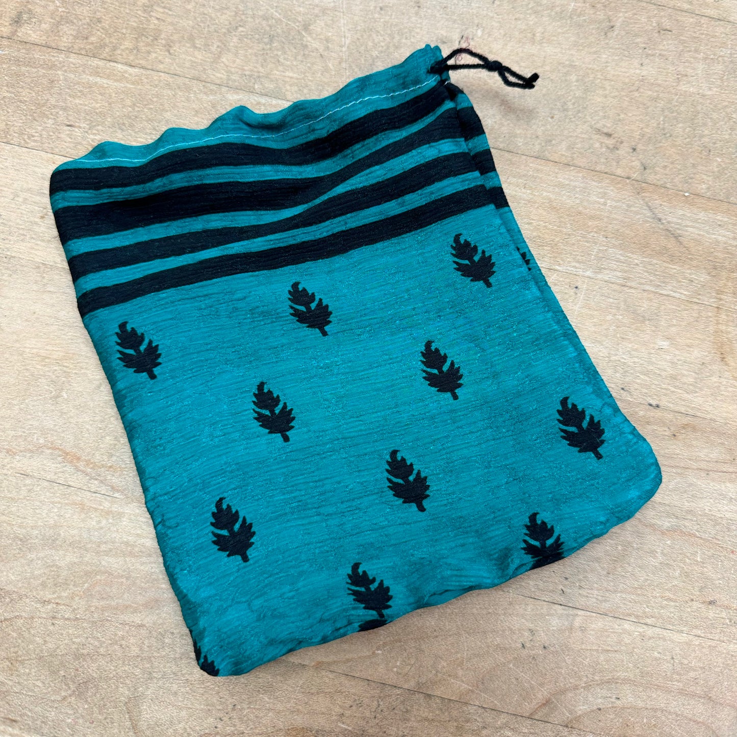 Upcycled Silk Drawstring Gift Supply Bags