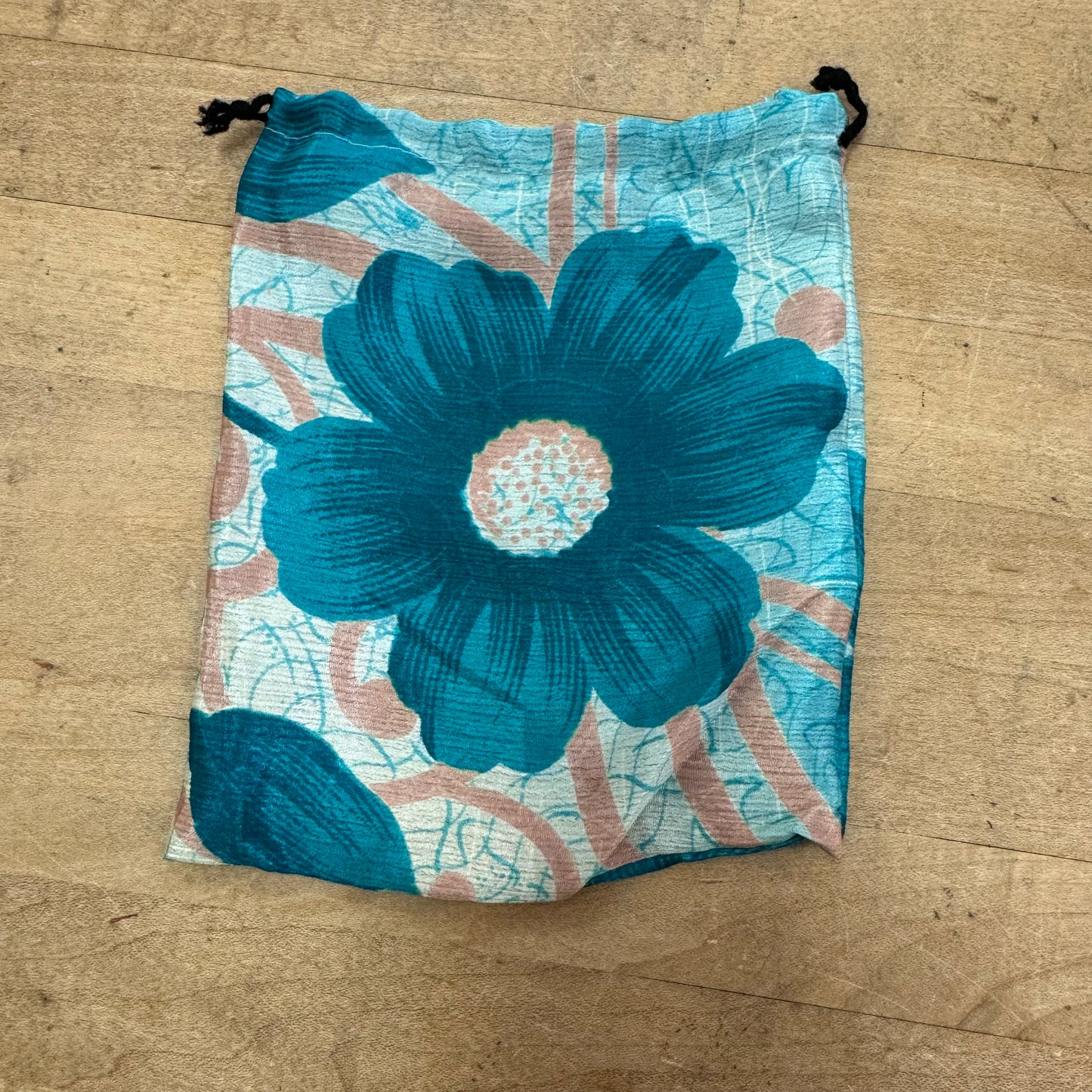 Upcycled Silk Drawstring Gift Supply Bags